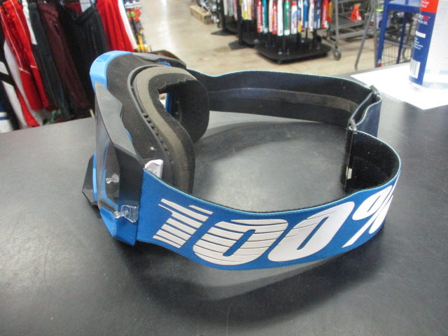 Load image into Gallery viewer, Used 100% Armega Motocross Goggles - Blue
