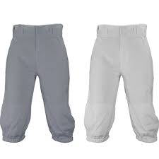 New Marucci Adult Double-Knit Grey Knicker Baseball Pant Medium