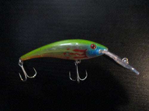 Used Flaming Fish Head Crank Bait