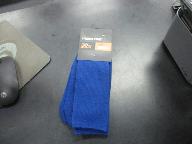 Load image into Gallery viewer, High Five Athletic Sock Royal Blue- Size Small
