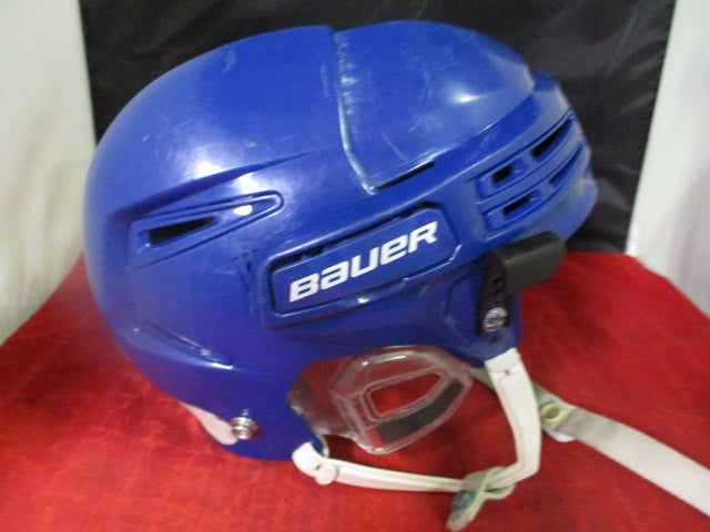 Load image into Gallery viewer, Used Bauer Reakt 75 Hockey Helmet Royal Blue Size Small
