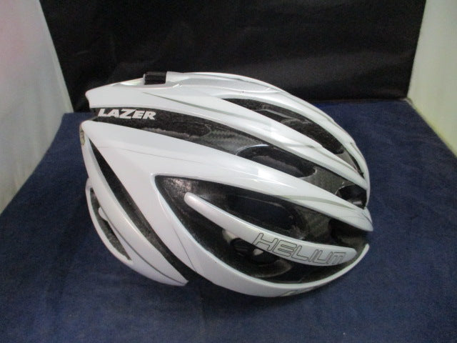 Load image into Gallery viewer, Used Lazer Helium Adjustable Bicycle Helmet Size 51-53cm w/ Helmet Bag
