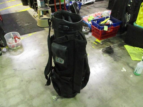 Used Belding Sports Black Leather Golf Bag