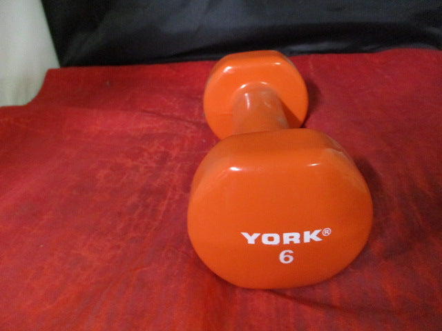 Load image into Gallery viewer, York 6lb Vinyl Coated Dumbbell
