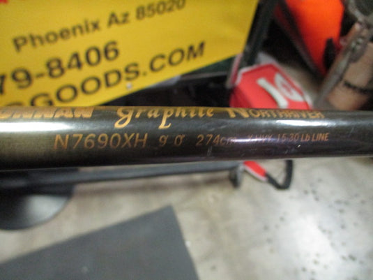 Used Kunnan Graphite NorthRiver Fishing Rod -9'