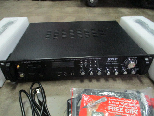 Load image into Gallery viewer, PyleBluetooth Multi-Channel Hybrid Pre-Amplifier System with Dual Karaoke Mics
