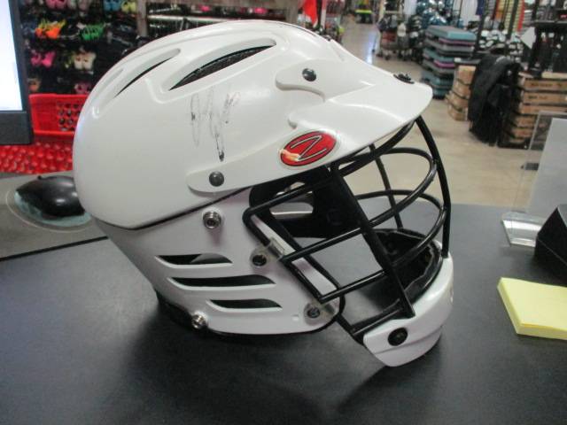 Load image into Gallery viewer, Used Stryke White Medium Lacrosse Helmet
