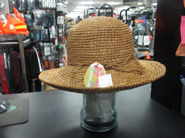 Load image into Gallery viewer, Tropical Trends Crochet Raffia Hat
