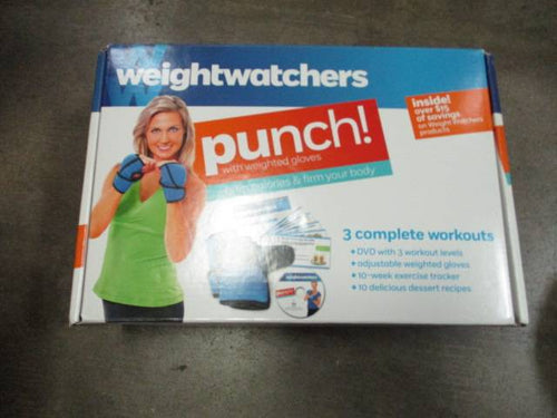 Used Weight Watchers 12oz Weighted Gloves / DVD Set