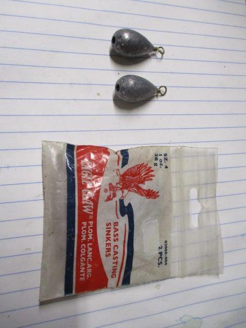 Load image into Gallery viewer, Eagle Claw Bass Casting Sinkers Sz. 4 1 oz - 2 ct
