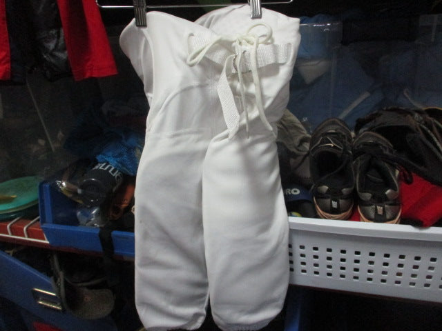 Load image into Gallery viewer, Used Champro Youth White Football Pants w/ Pads Size Small
