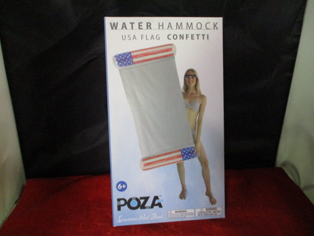 Load image into Gallery viewer, New Poza USA Flag Water Hammock - 56&quot; x 30&quot;
