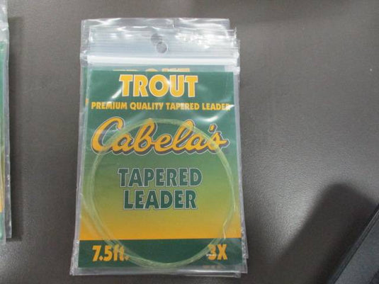 New Cabelas Trout Tapered Leader 7.5ft 3X – cssportinggoods