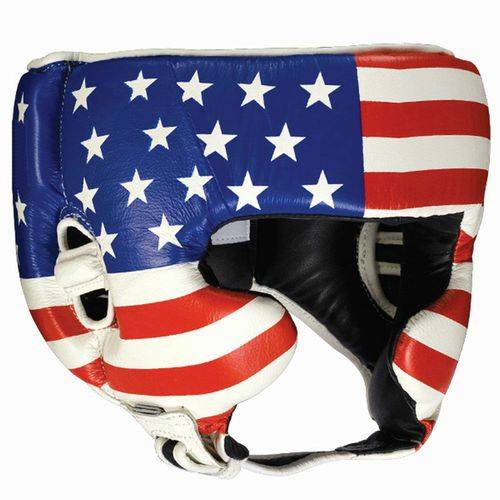 NewRingside Competition-Like Sparring Headgear w/ Cheek Size Medium - Flag