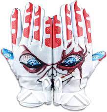 Load image into Gallery viewer, New Battle Cloaked &quot;Lil Evil&quot; Football Receiver Gloves - Youth Large
