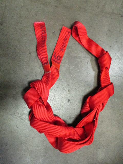 Load image into Gallery viewer, Used Red Nylon Sling Rope 16 Ft
