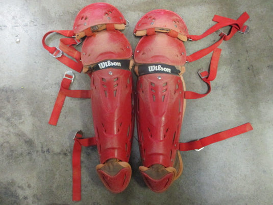 Used Wilson Catcher's Shin Guards