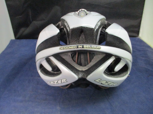 Used Lazer Helium Adjustable Bicycle Helmet Size 51-53cm w/ Helmet Bag