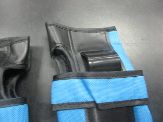 New Black/Blue Skating Wrist Guards Size XL