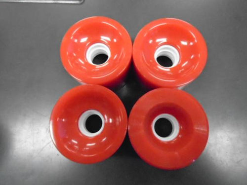 New Red SKATEBOARD WHEELS Set of 4