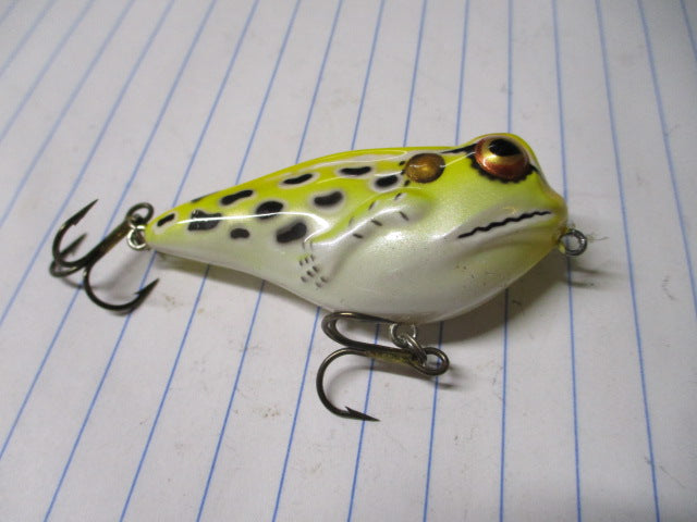 Load image into Gallery viewer, Used Rebel Frog-R Hard Body Topwater Walking Frog Crankbait Lure
