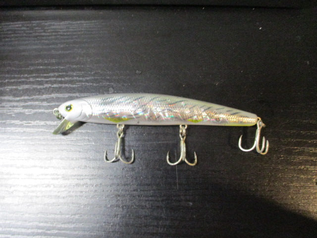 Load image into Gallery viewer, Used Lucky Craft Saltwater Flash Minnow 110 California Inshore Fishing Rip Bait
