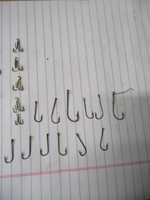 Used Fishing Hooks - 27 ct