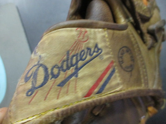 Vintage Dodgers FieldMaster Leather Baseball Glove