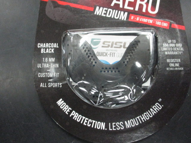 Load image into Gallery viewer, New SISU Aero Mouthguard Medium-Charcoal Black
