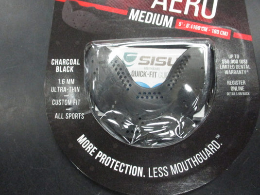 New SISU Aero Mouthguard Medium-Charcoal Black