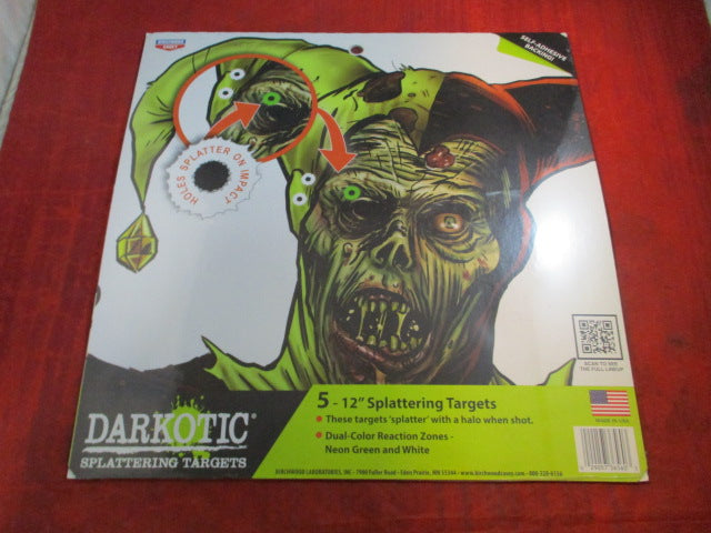 Load image into Gallery viewer, Birchwood Casey Darkotic Splattering Targets - Last Laugh - 5 Pack
