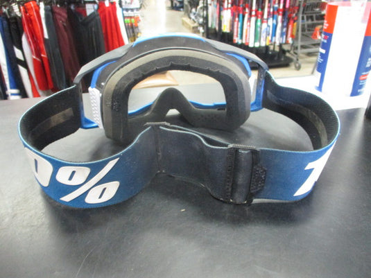 Used 100% Armega Motocross Goggles - Blue