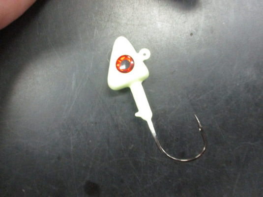 Used White Weighted Eye Jig