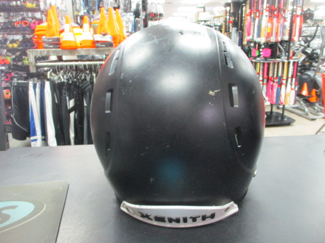 Load image into Gallery viewer, Used Xenith Matte Black Football Helmet Size Youth Large (repainted)
