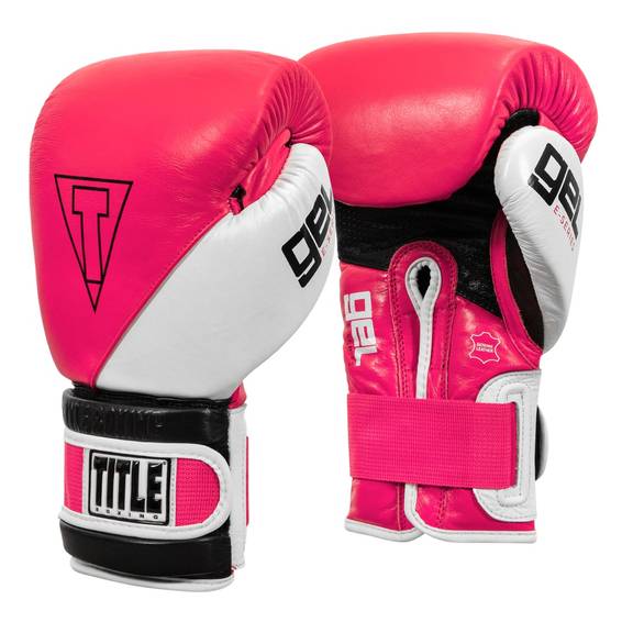 Load image into Gallery viewer, New TITLE GEL E-Series Training/Sparring Gloves 14oz Pink
