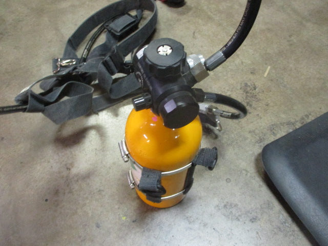 Load image into Gallery viewer, Used MSA Firehawk Firefighter Tank W/ Respirator Face Mask Connector
