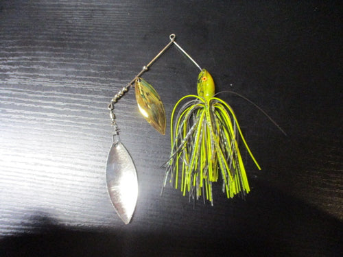 Used Gold Spinnerbait Lure