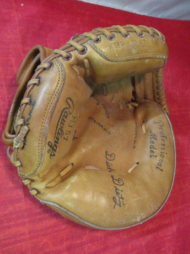 Used Vintage Rawlings MJ57 Leather Catcher's Mitt (Needs to be relaced)