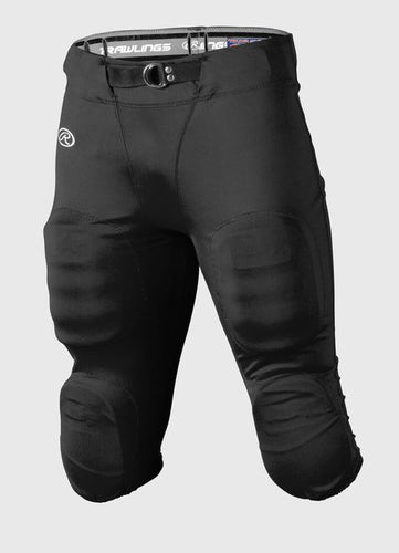 New Rawlings Slotted Football Pants Adult Size XS - Black (Pads not Included)
