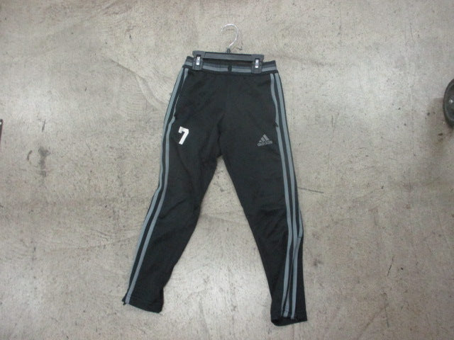 Load image into Gallery viewer, Used Adidas Sweatpants &quot;7&quot; Youth XS  (Small Hole on Knee)
