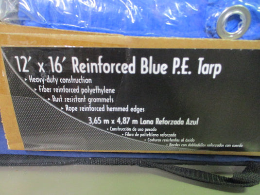 New Texsport 12' x 16' Reinforced Blue P.E. Tarp