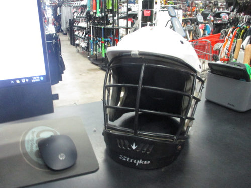 Used Stryke White Lacrosse Helmet XXS