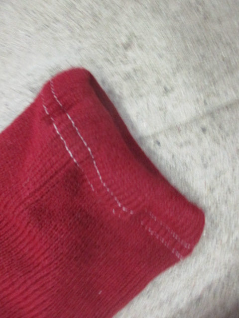 Used White/Maroon Sr. Hockey Socks