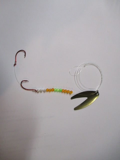 Load image into Gallery viewer, Used Orange Dakota Spinner Lure
