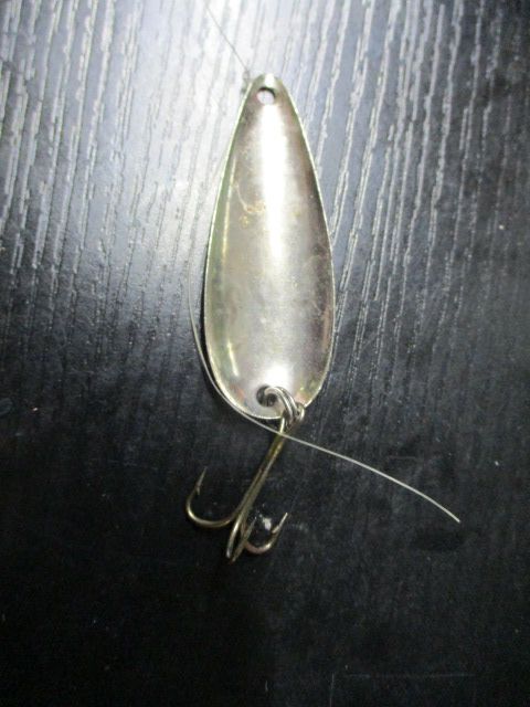 Load image into Gallery viewer, Used Vintage Red &amp; White Spoon Fishing Lure
