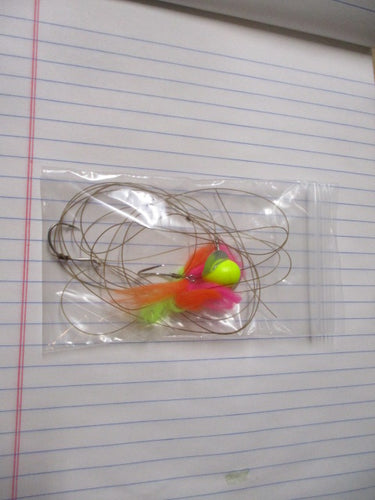 Used Fishing Hook Pack - 3 hooks, floater, and fishing line