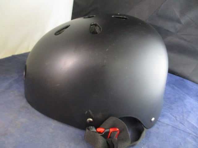 Load image into Gallery viewer, Used Black Bicycle / Skate Helmet with Safety Light Size Medium
