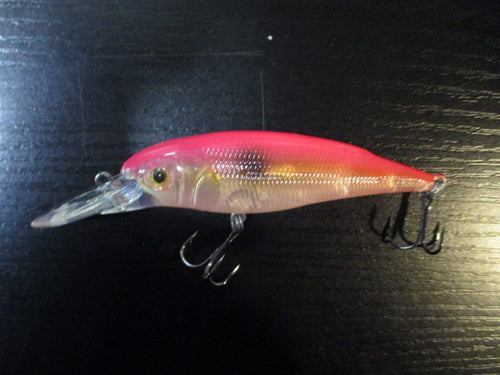 Used Pink and Yellow Crankbait Lure