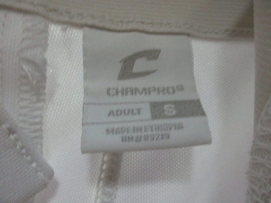 Used Champro Elastic Bottom Adult Small Baseball Pants White