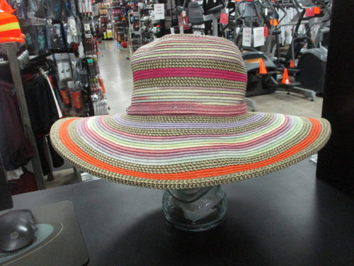 Scala Multi Tone Paper Braid Hat UPF 50+